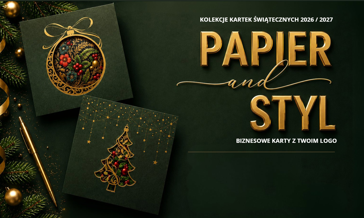 Papier and Styl - kolekcje kartek świątecznych 2026/2027